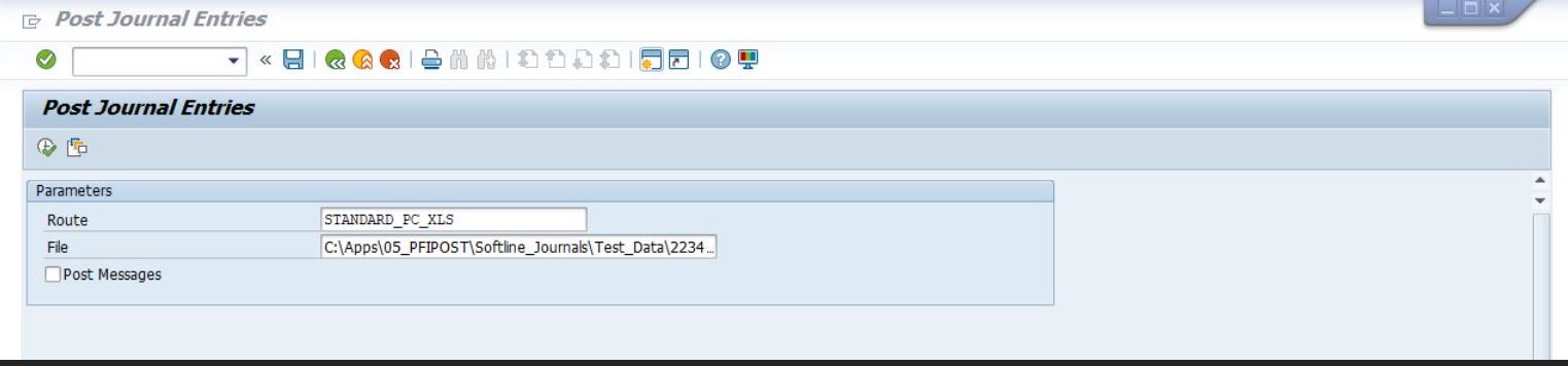 Journal Selection Screen