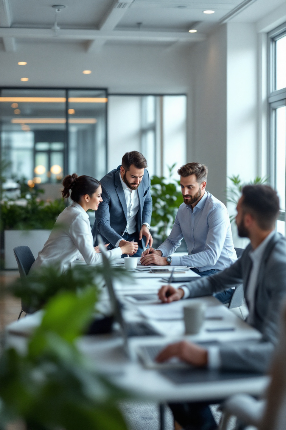 Team working in office